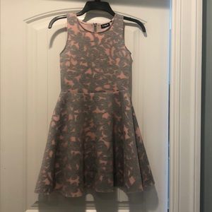 Pink and gray dress